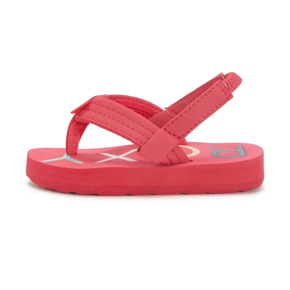 Roxy Vista III AROL100013-967 Sandal Toddler 5 Red Heel Strap Flip Flop JOBB2118
